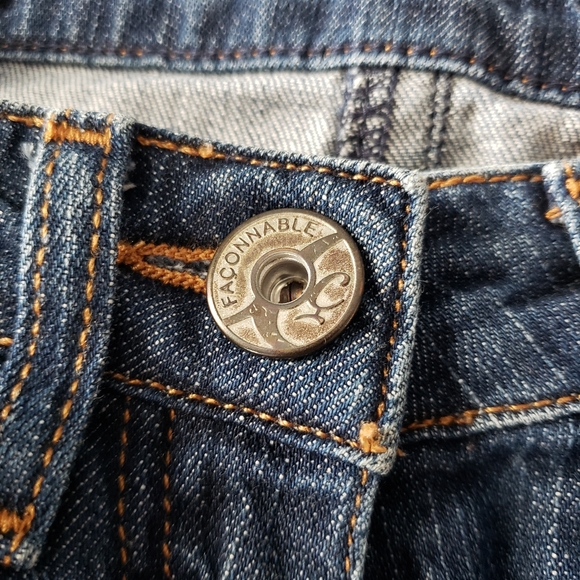 *Faconnable women's straight leg designer denim jean size 4 - Picture 5 of 10
